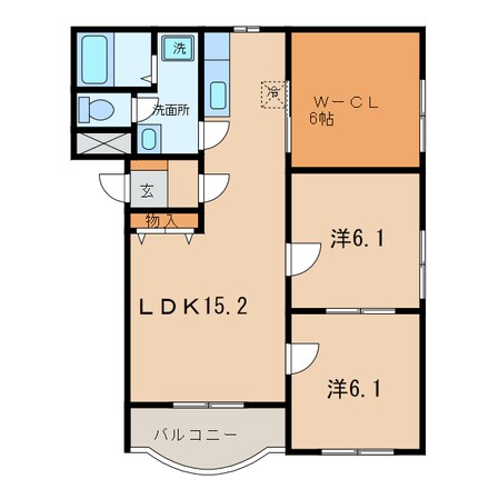 桜町前駅 徒歩11分 2階の物件間取画像